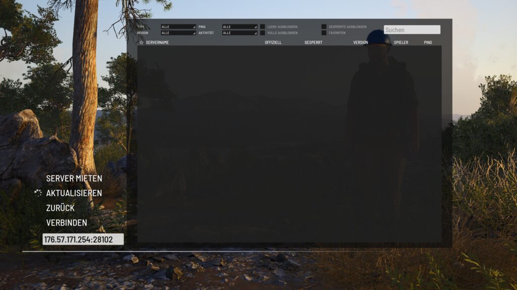 Scum IP: Mit der IP verbinden. Scum Serversuche aktuell Buggy