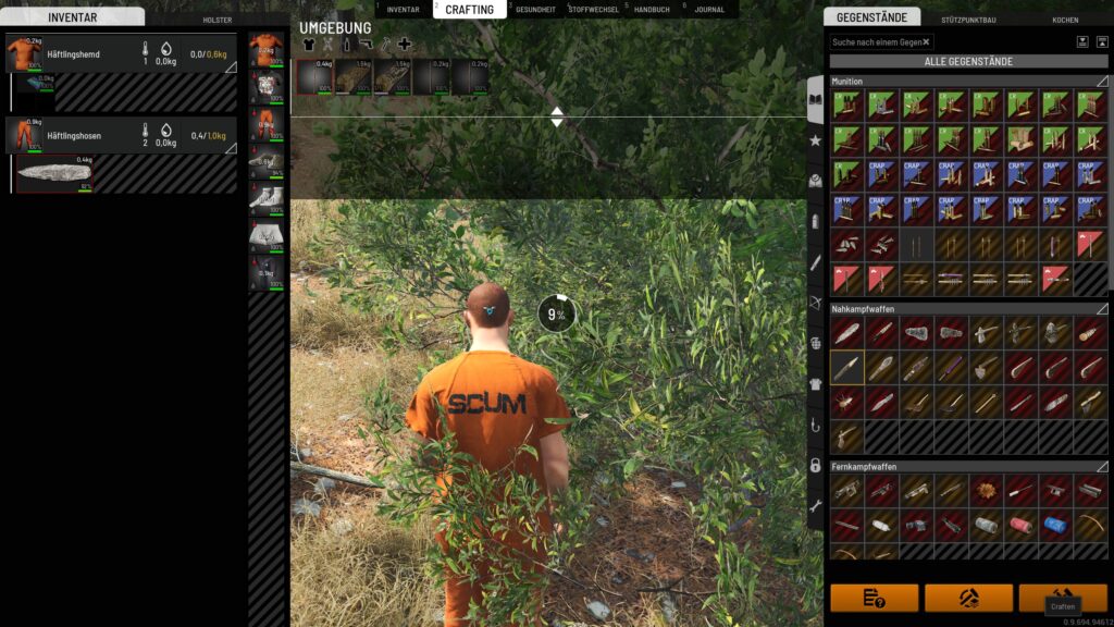 Scum Anfänger Tutorial Speer craften