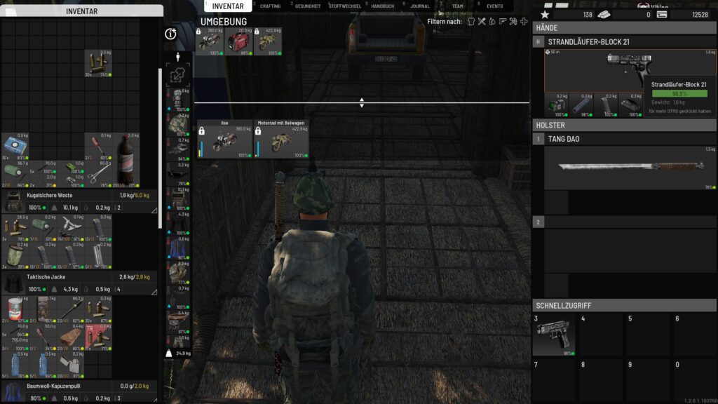 Scum Weapon Malfunction Bug